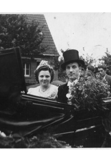 1949: König Hermann Küpper - Königin Änne Overmann / König Franz Wenge - Königin Hedwig Klaas